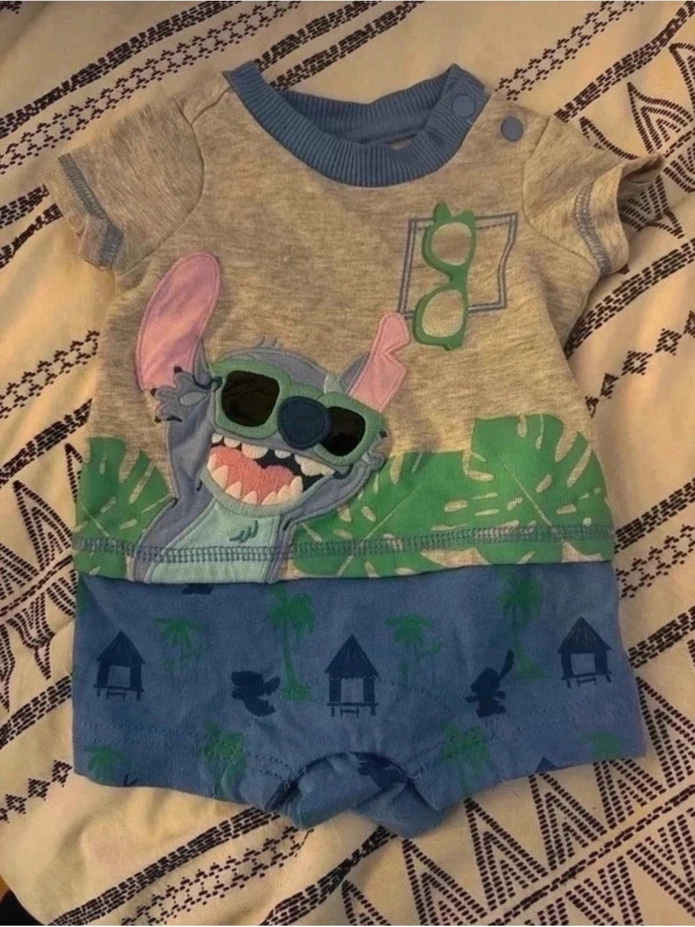 Disney Baby Disney Stitch Baby Romper Size 3M